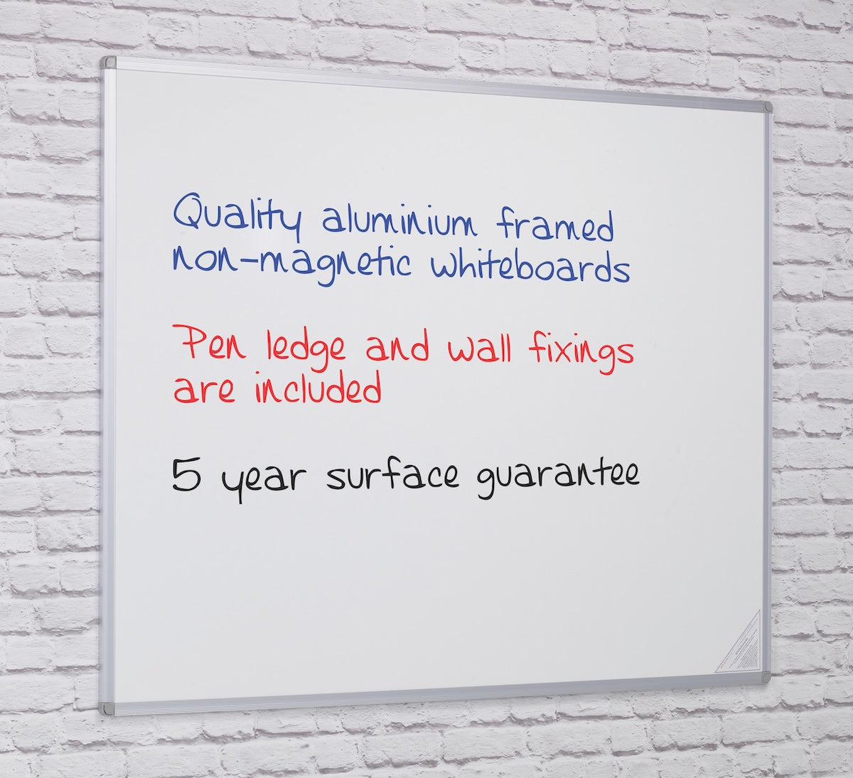 Non-Magnetic Whiteboard