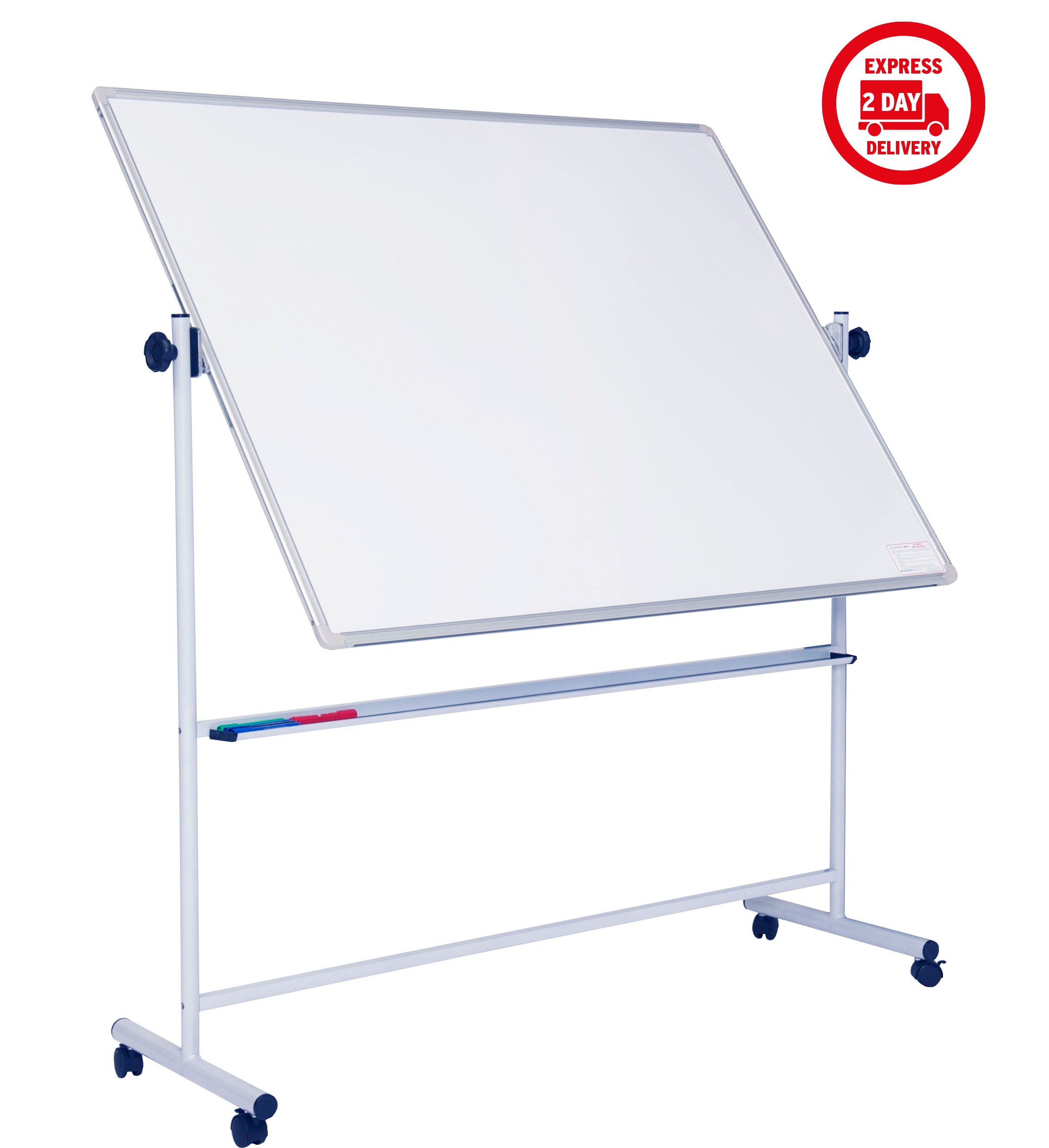 Non-Magnetic Mobile Swivel Whiteboard