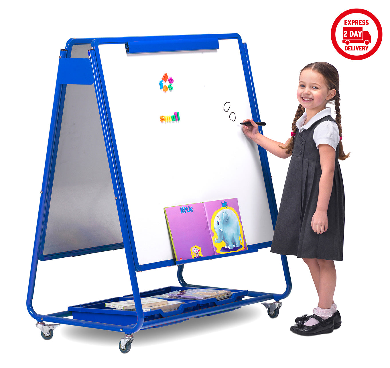 Little Rainbows Mobile Magnetic Display/Storage Easel