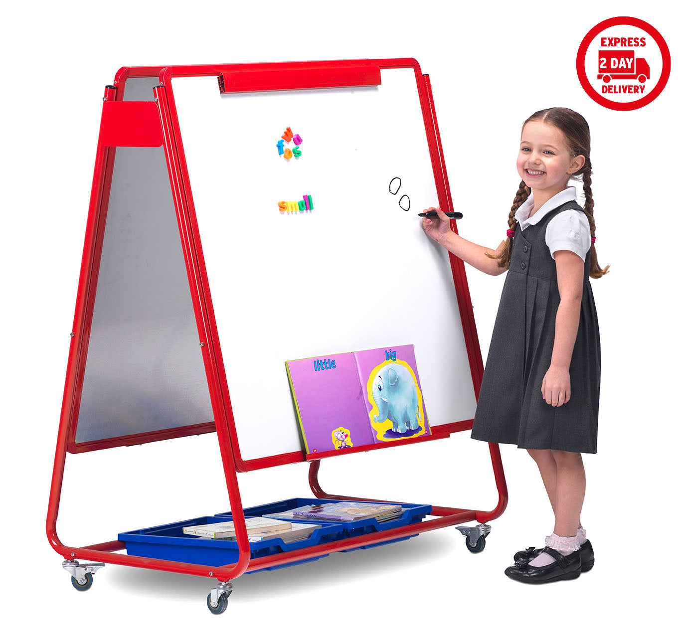 Little Rainbows Mobile Magnetic Display/Storage Easel