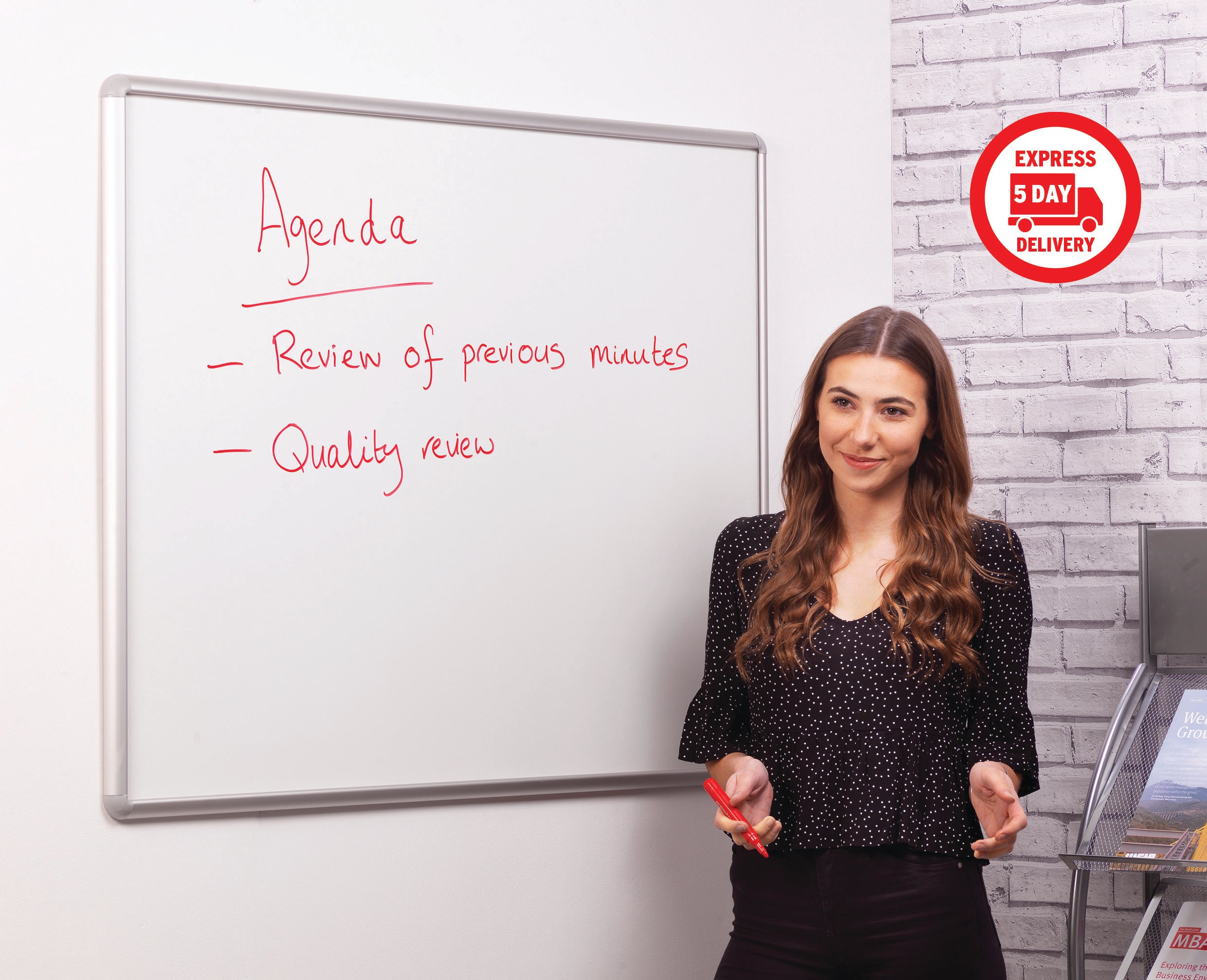 Non-Magnetic Smartshield Whiteboard