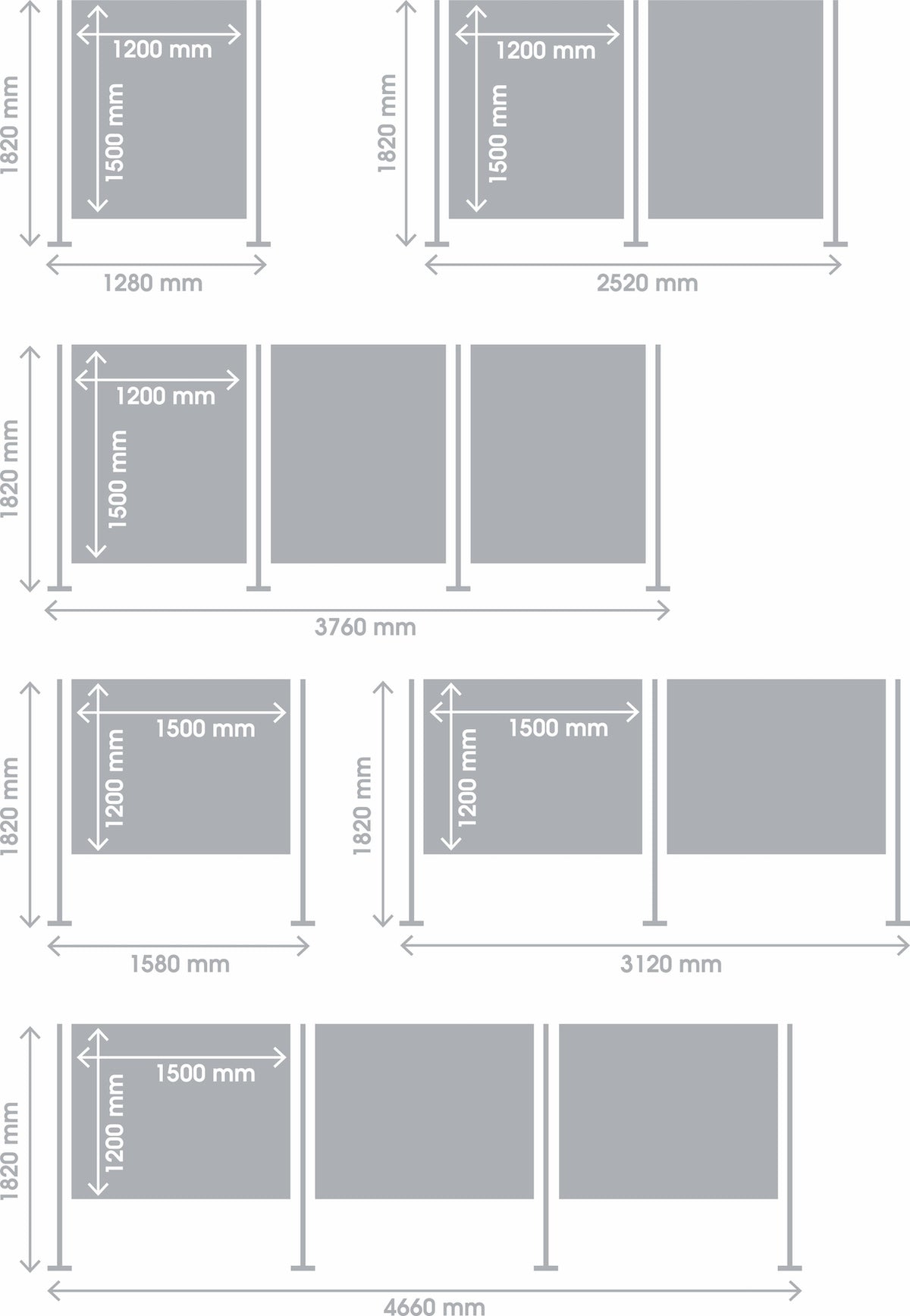 Xib-It Pole and Panel Multi Board