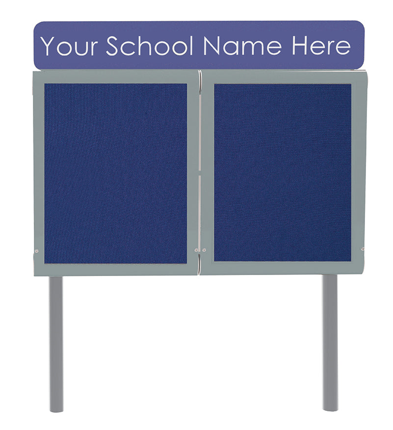 WeatherShield Headline Freestanding Outdoor Sign Sunken Posts
