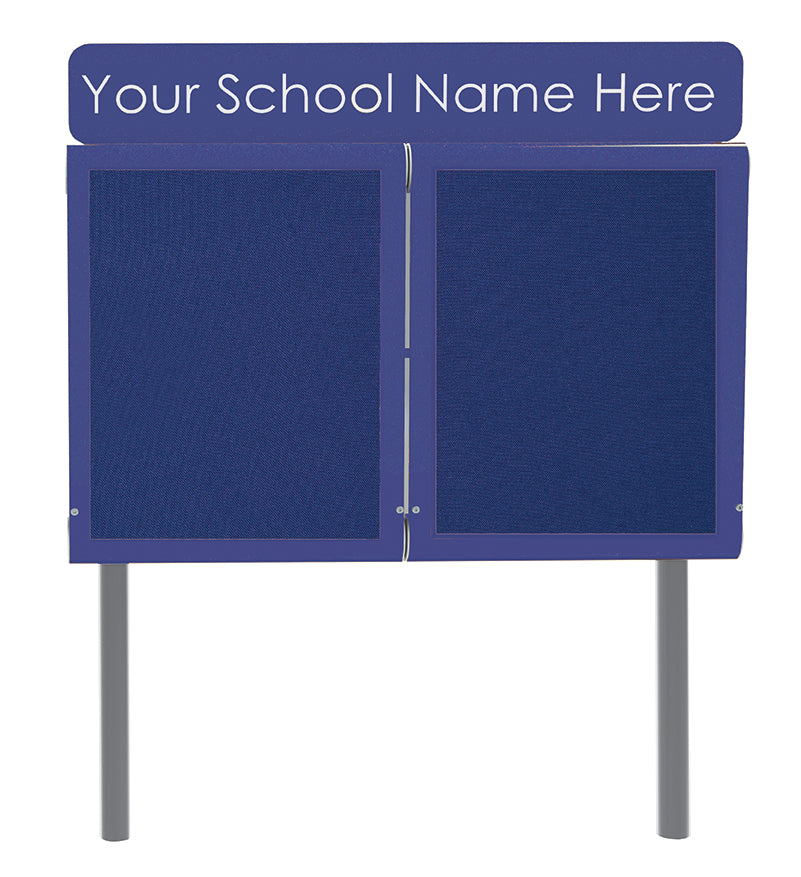 WeatherShield Headline Freestanding Outdoor Sign Sunken Posts