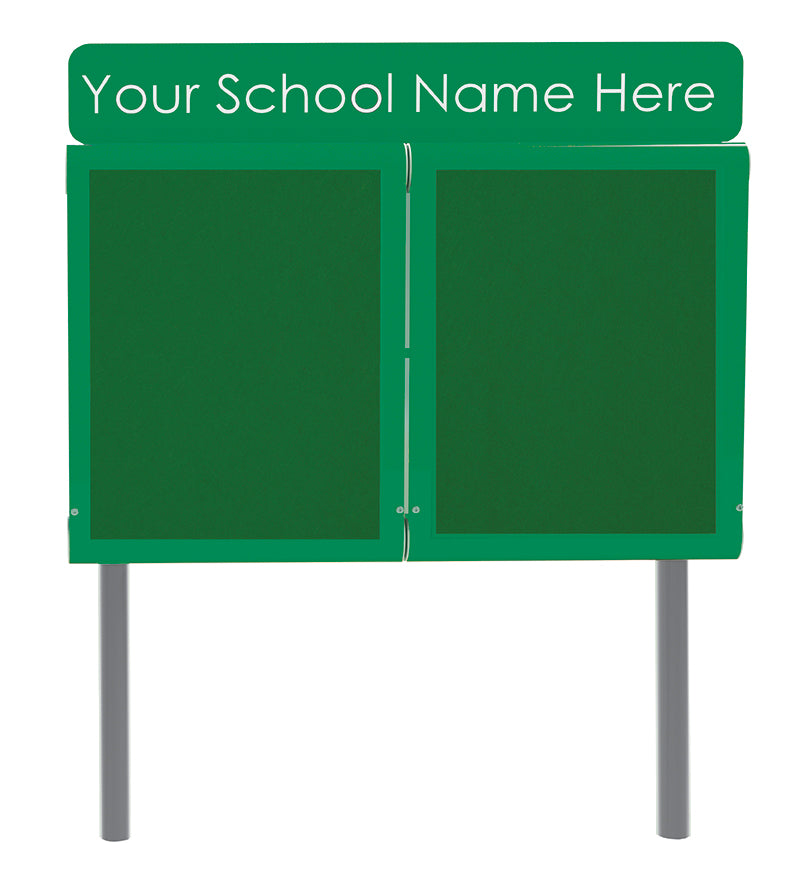 WeatherShield Headline Freestanding Outdoor Sign Sunken Posts
