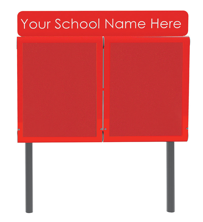 WeatherShield Headline Freestanding Outdoor Sign Sunken Posts