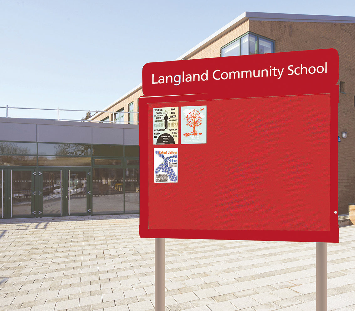 WeatherShield Headline Freestanding Outdoor Sign Surface Posts