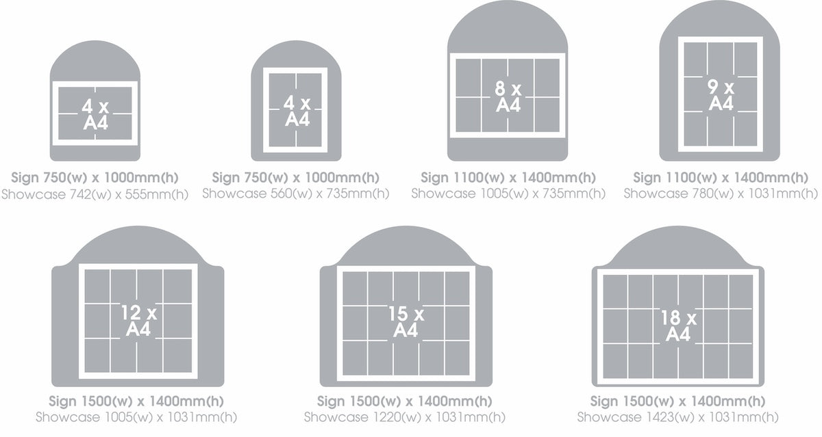 WeatherShield Contour Freestanding Outdoor Sign Surface Post