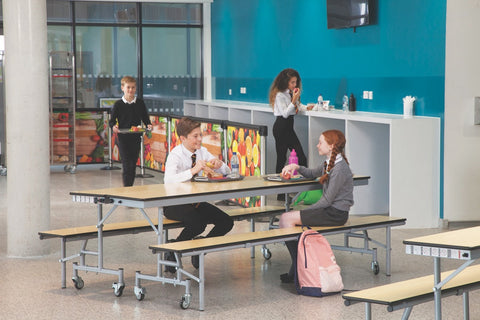 Mobile Convertible Folding Bench Unit
