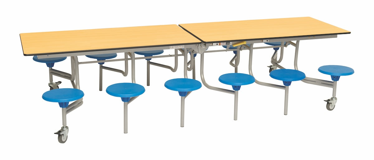 Twelve Seat Rectangular Mobile Folding Table