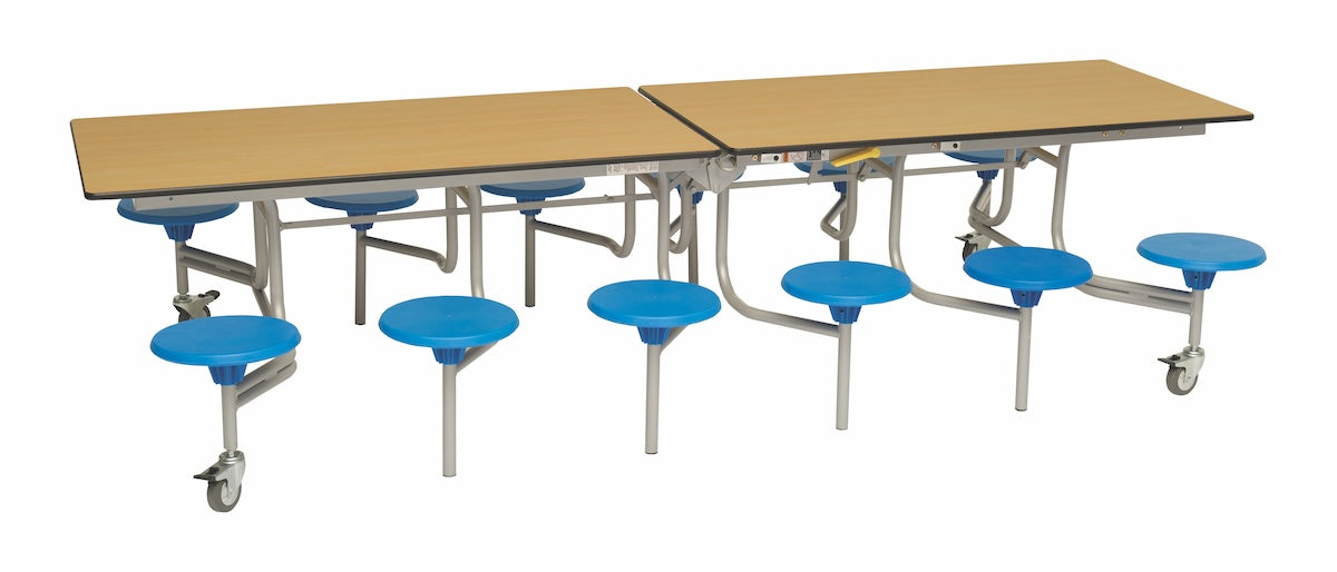 Twelve Seat Rectangular Mobile Folding Table