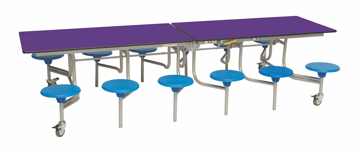 Twelve Seat Rectangular Mobile Folding Table