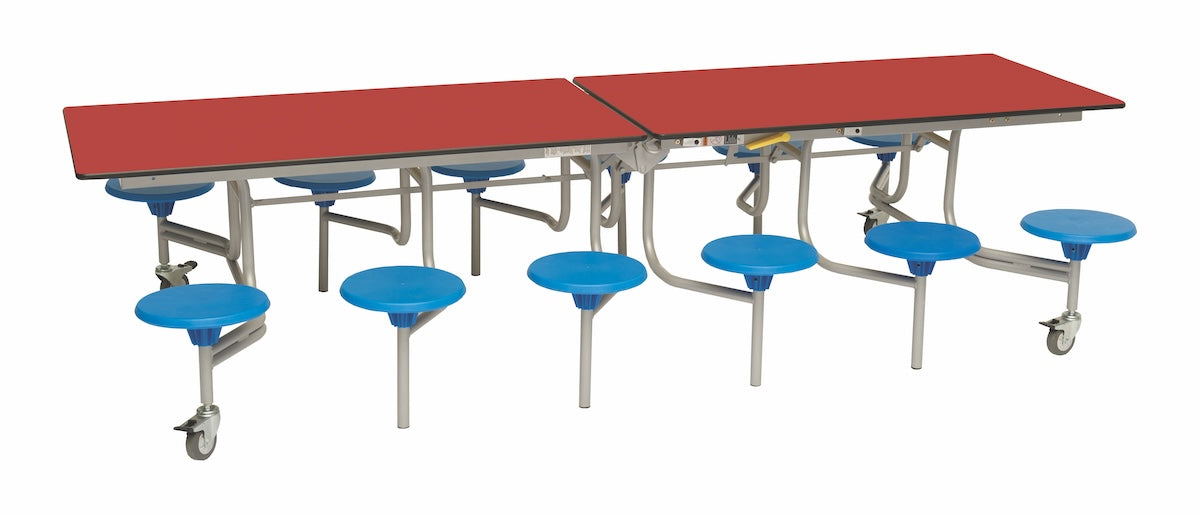 Twelve Seat Rectangular Mobile Folding Table