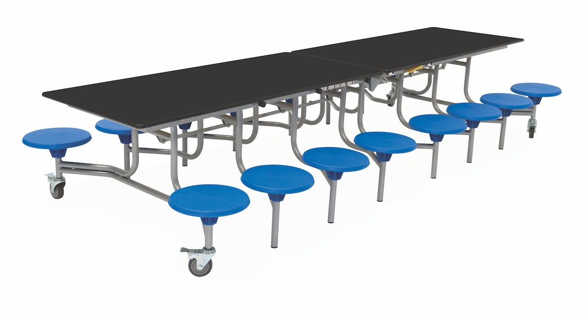 Sixteen Seat Rectangular Mobile Folding Table