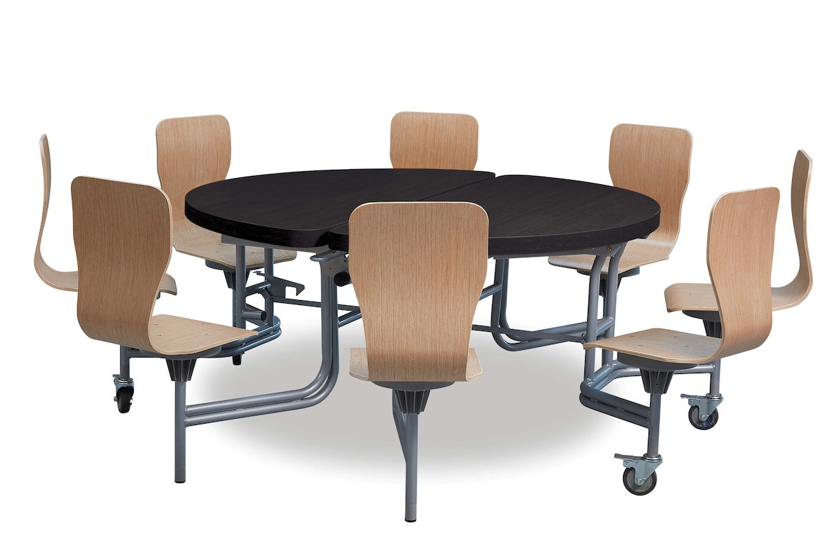 8 Seat Primo Round Mobile Folding Tables