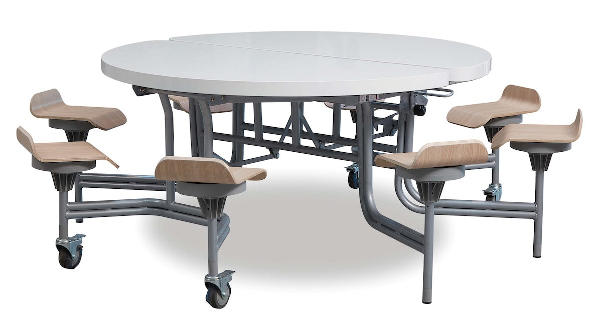 8 Seat Primo Round Mobile Folding Tables