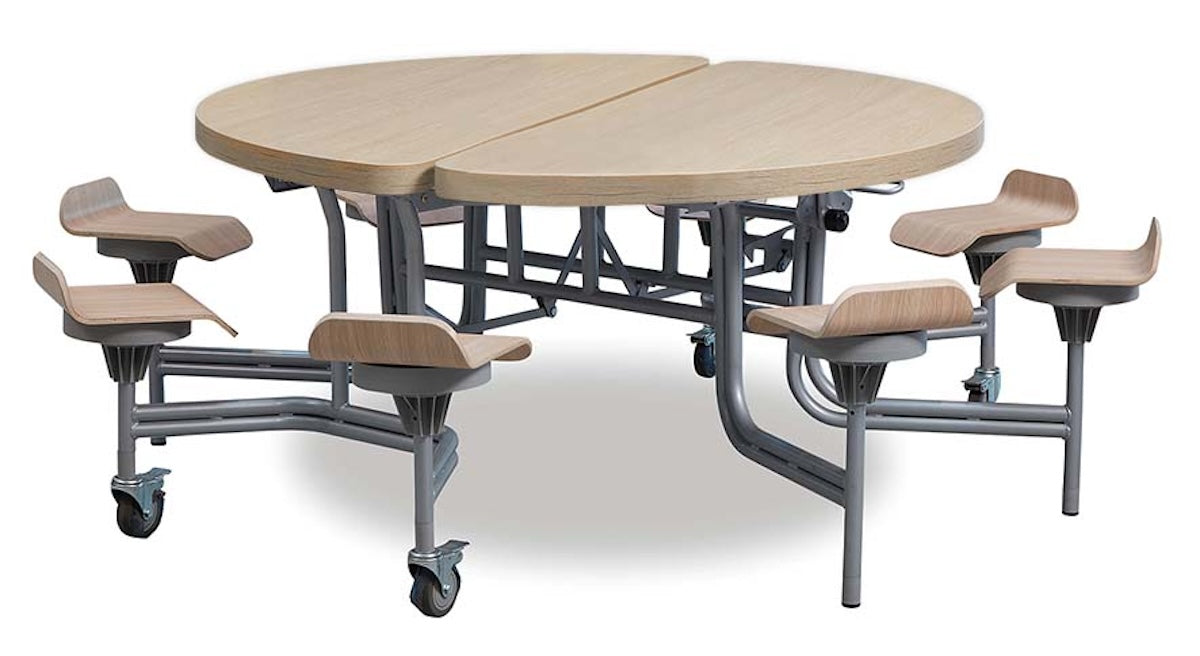 8 Seat Primo Round Mobile Folding Tables