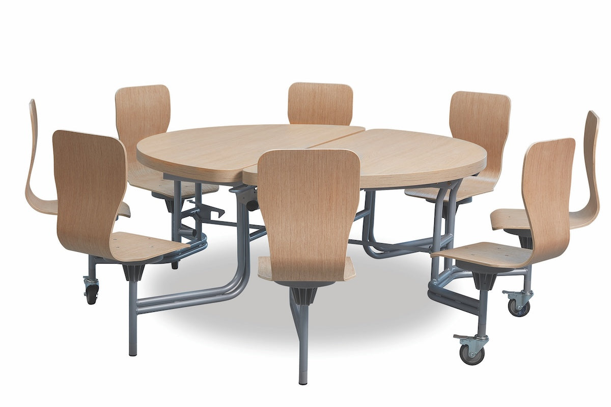 8 Seat Primo Round Mobile Folding Tables