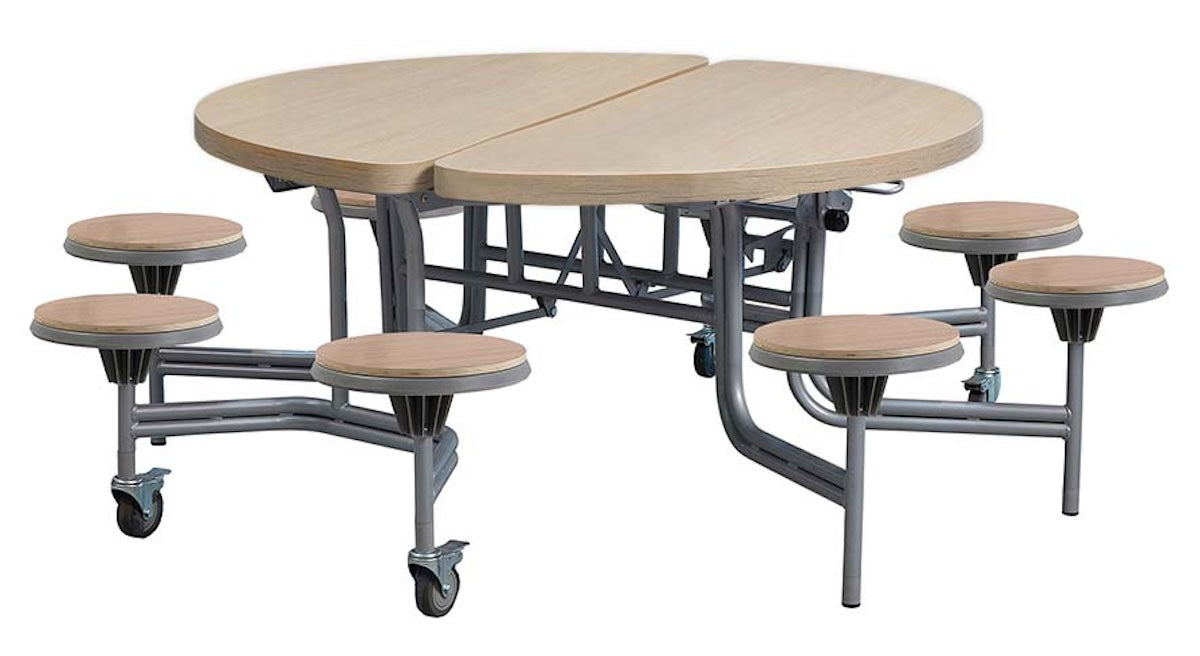 8 Seat Primo Round Mobile Folding Tables