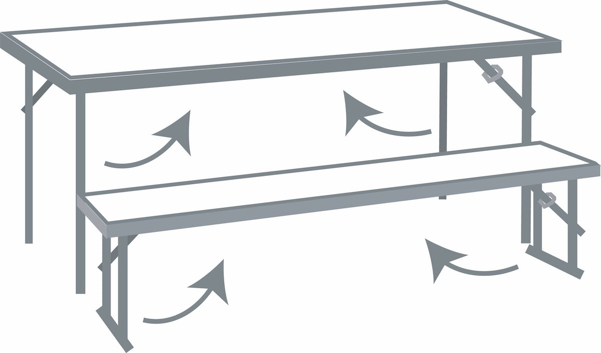 Fast Fold Rectangular Table