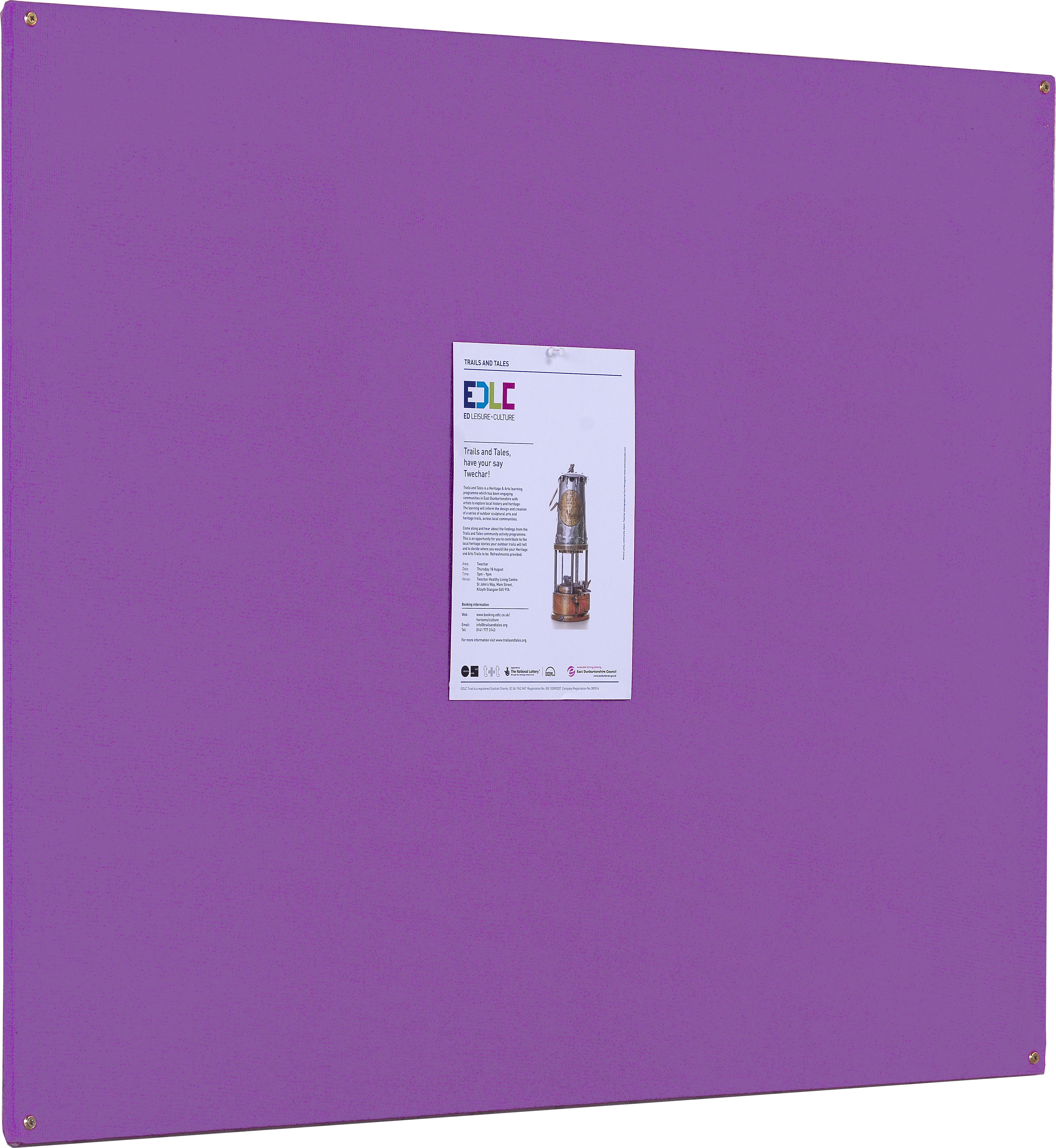 Accents FlameShield Unframed Noticeboard