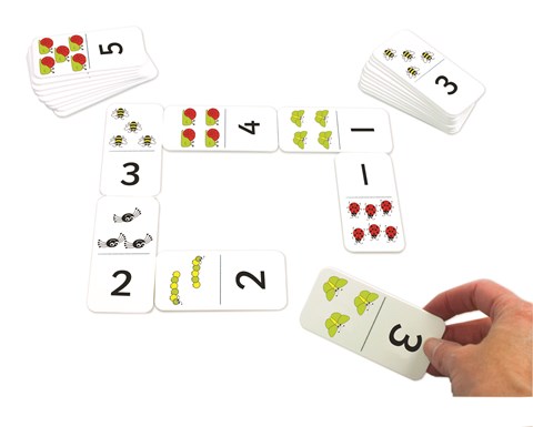 Numbers and Bugs Dominoes