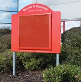 WeatherShield Contour Freestanding Outdoor Sign Surface Post 