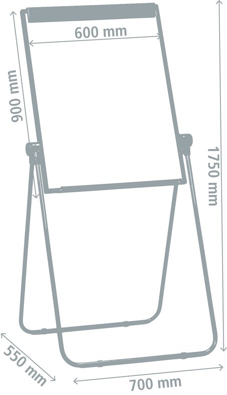 Ultramate Magnetic Loop Leg Flip Chart Easel